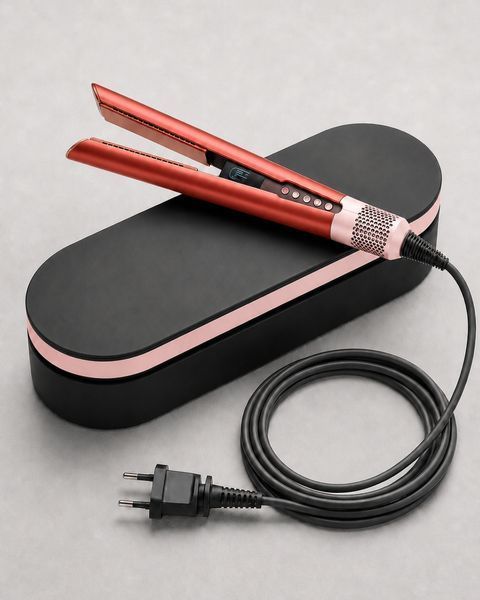 Стайлер-выпрямитель для волос с кейсом Airstrait HT01 Strawberry Bronze/Blush Pink id_3769 фото