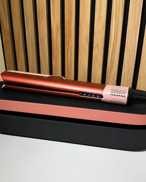Стайлер-выпрямитель для волос с кейсом Airstrait HT01 Strawberry Bronze/Blush Pink id_3769 фото