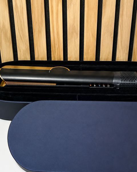 Стайлер-выпрямитель для волос с кейсом Airstrait HT01 Strawberry Onyx Black/Gold id_3768 фото