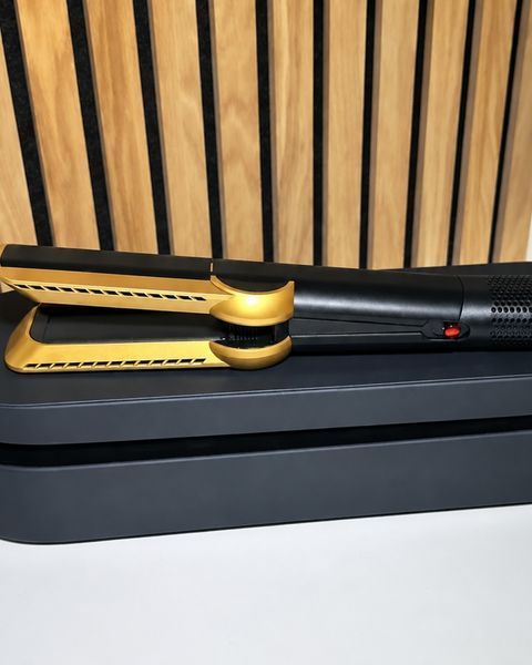 Стайлер-выпрямитель для волос с кейсом Airstrait HT01 Strawberry Onyx Black/Gold id_3768 фото