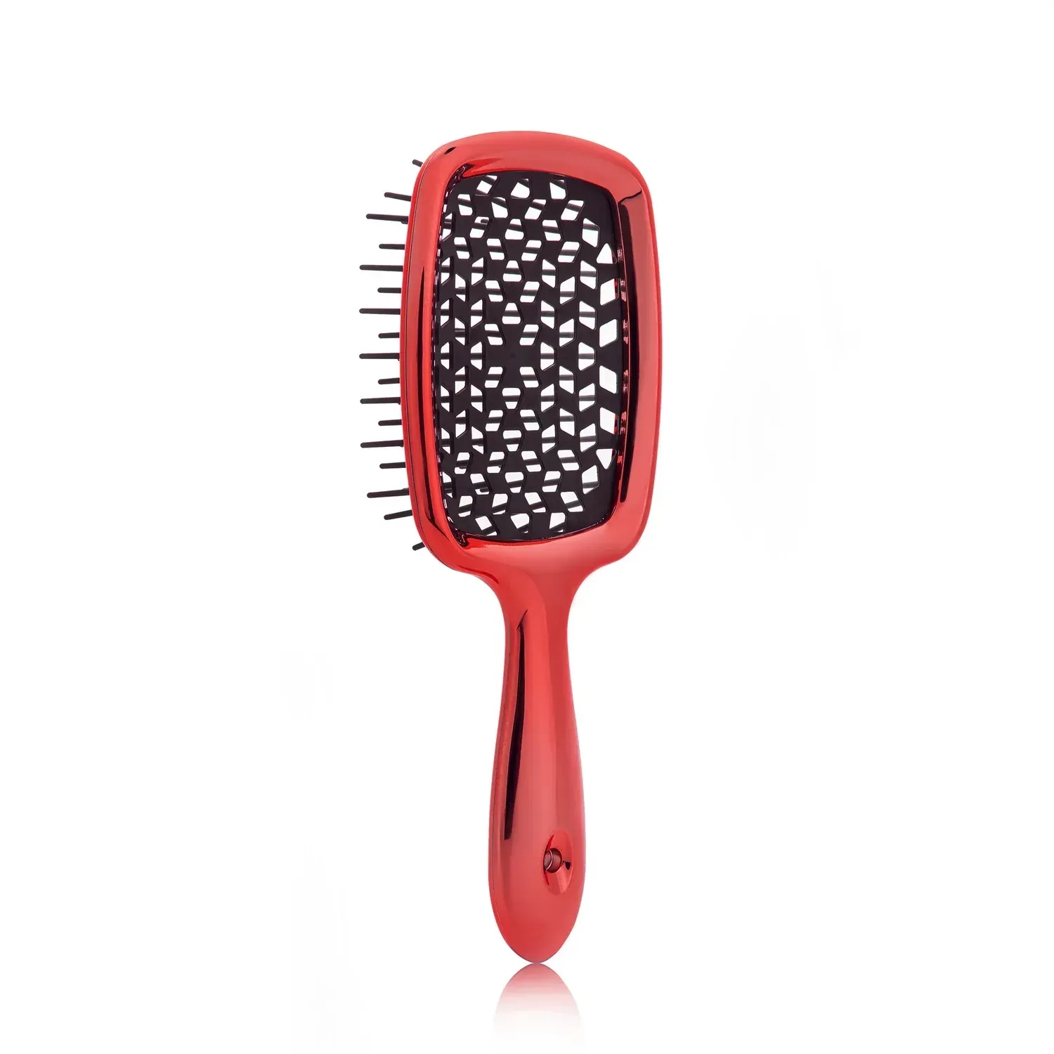 Щётка для волос Hollow Comb Superbrush Plus Red, детали