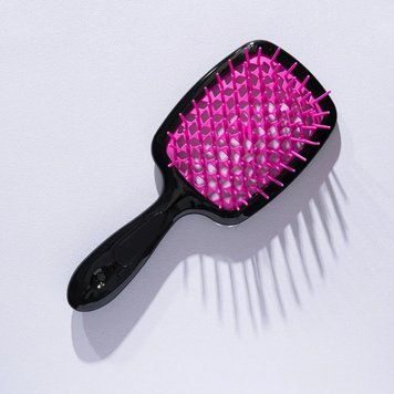 Щетка для волос Hollow Comb Superbrush Plus Black-Pink id_3075 фото