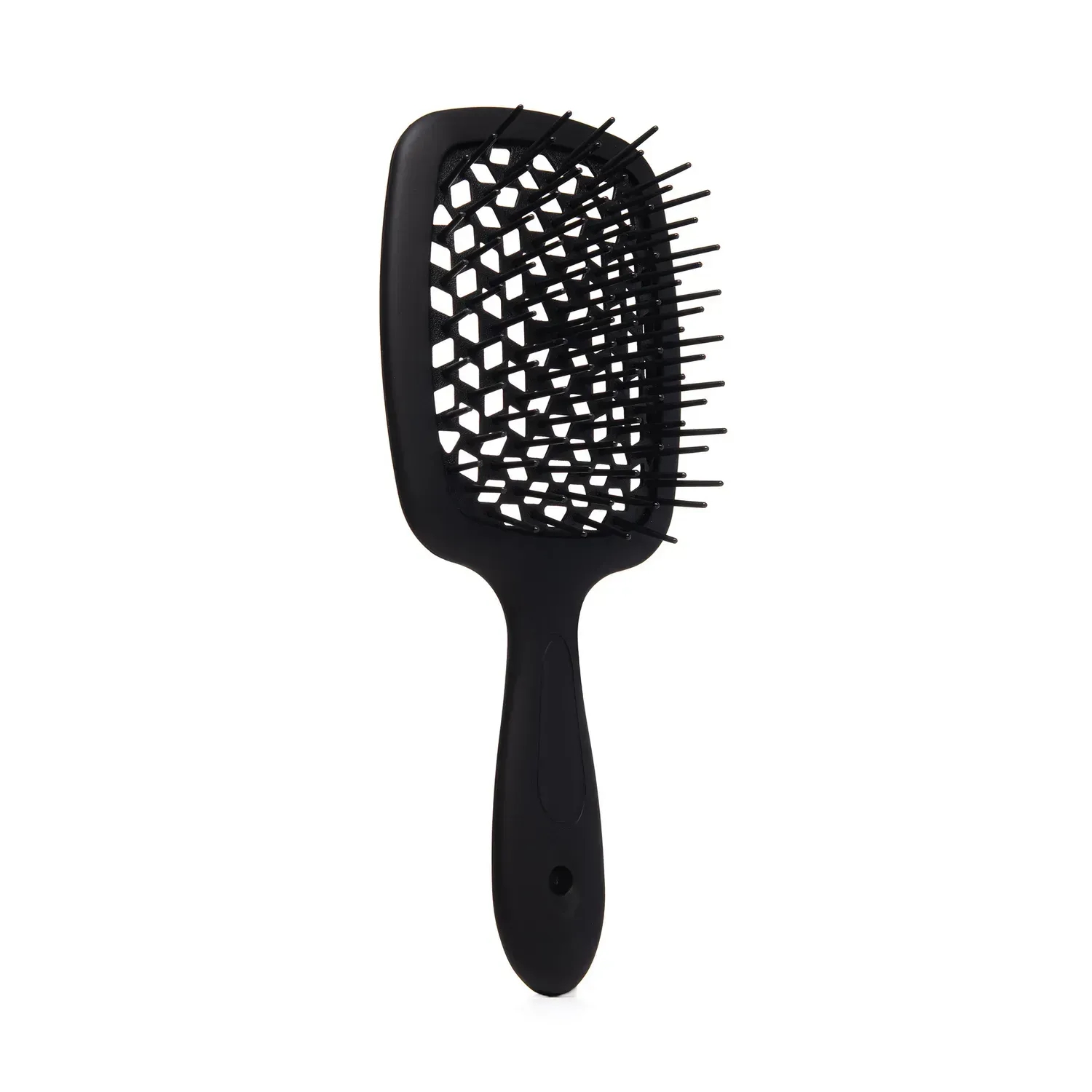 Щітка для волосся Hollow Comb Superbrush Plus Black Soft Touch, вигляд збоку