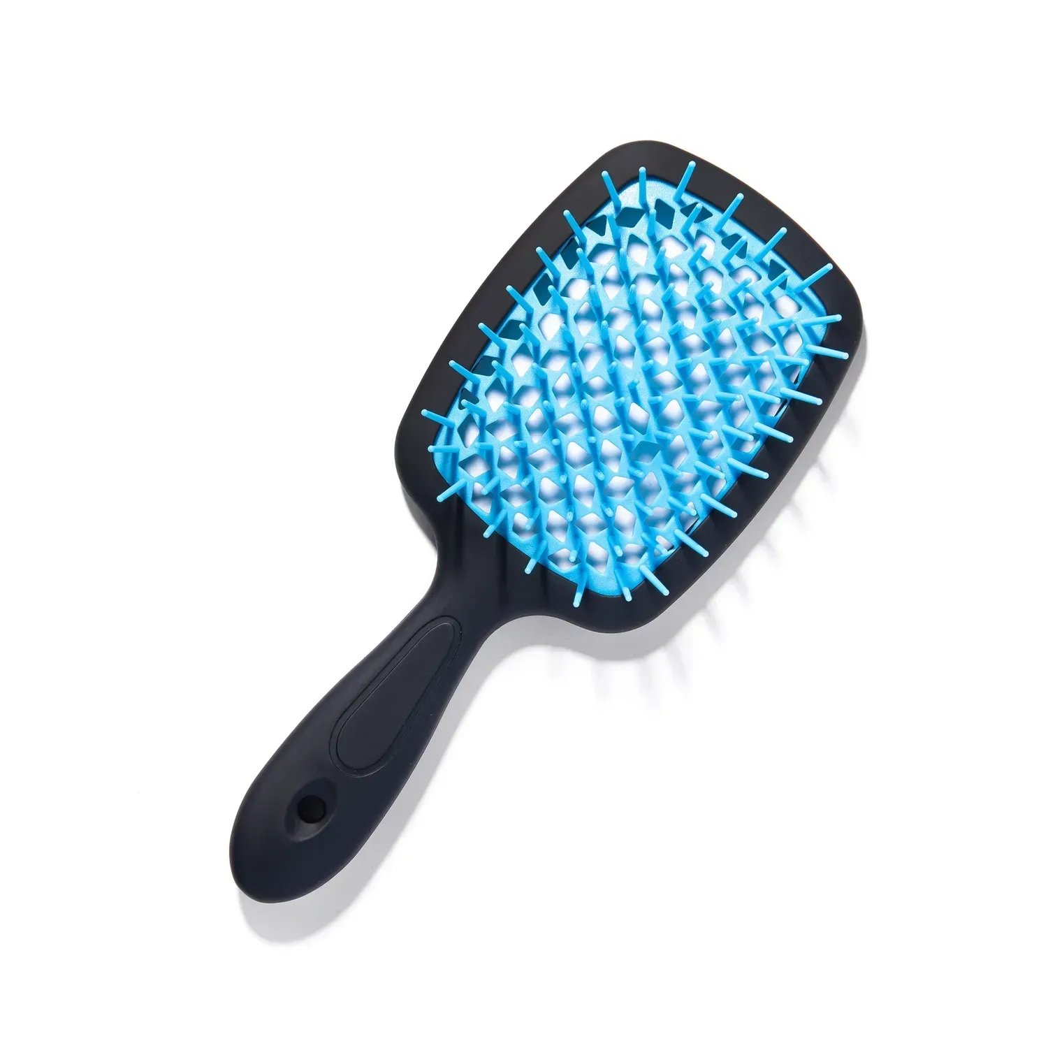 Щётка для волос Hollow Comb Superbrush Plus Black-Blue Soft Touch