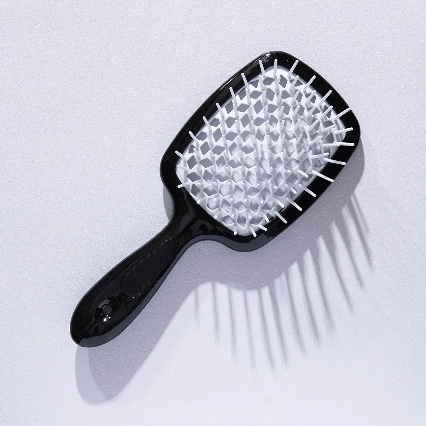 Щётка для волос Hollow Comb Superbrush Plus Black-White