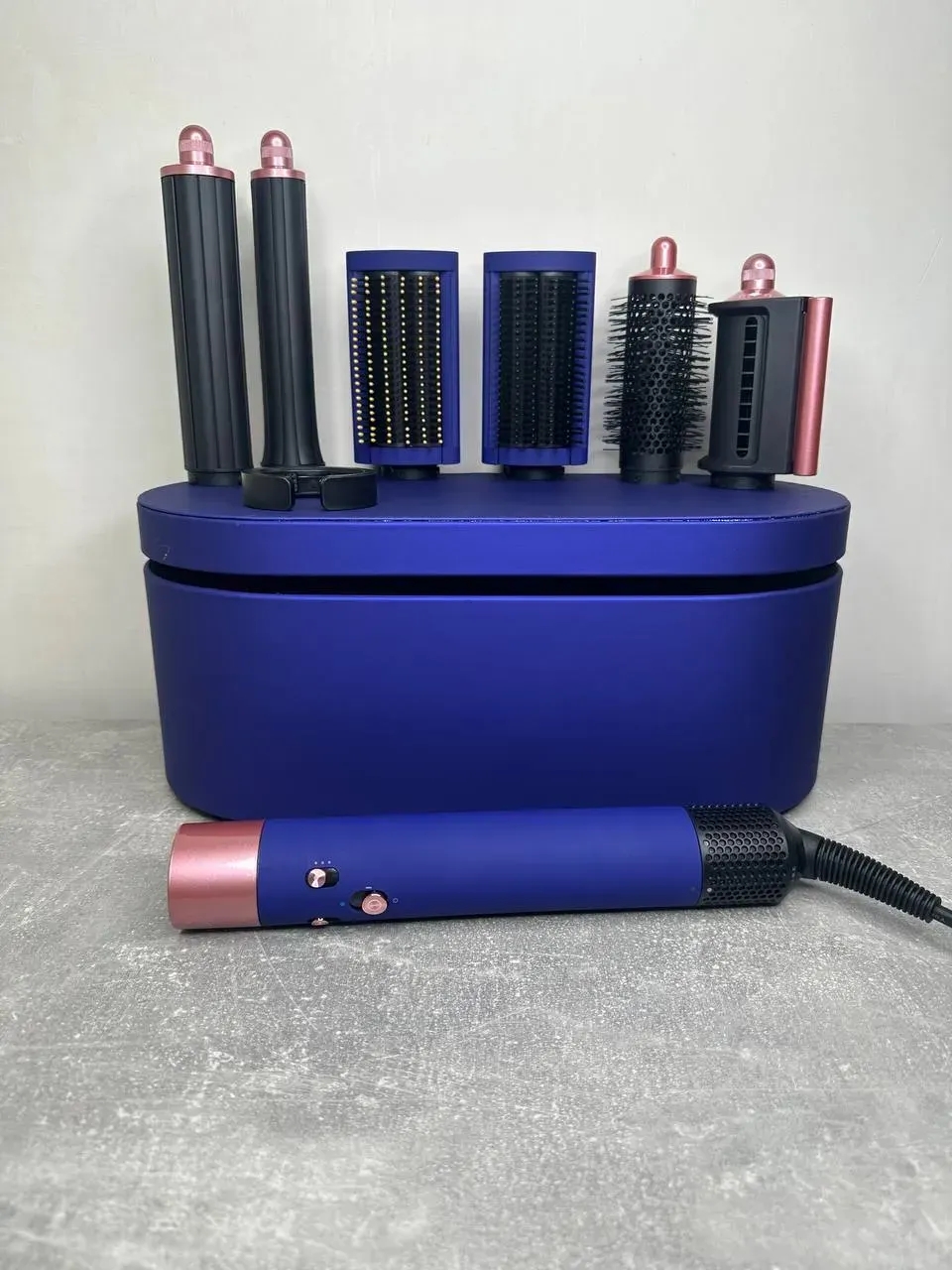 Мультистайлер для волос Airwrap Complete Long HS05 6 насадок Vinca Blue/Rose