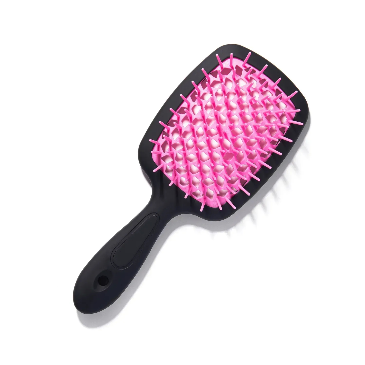 Щётка для волос Hollow Comb Superbrush Plus Black-Blush Pink Soft Touch