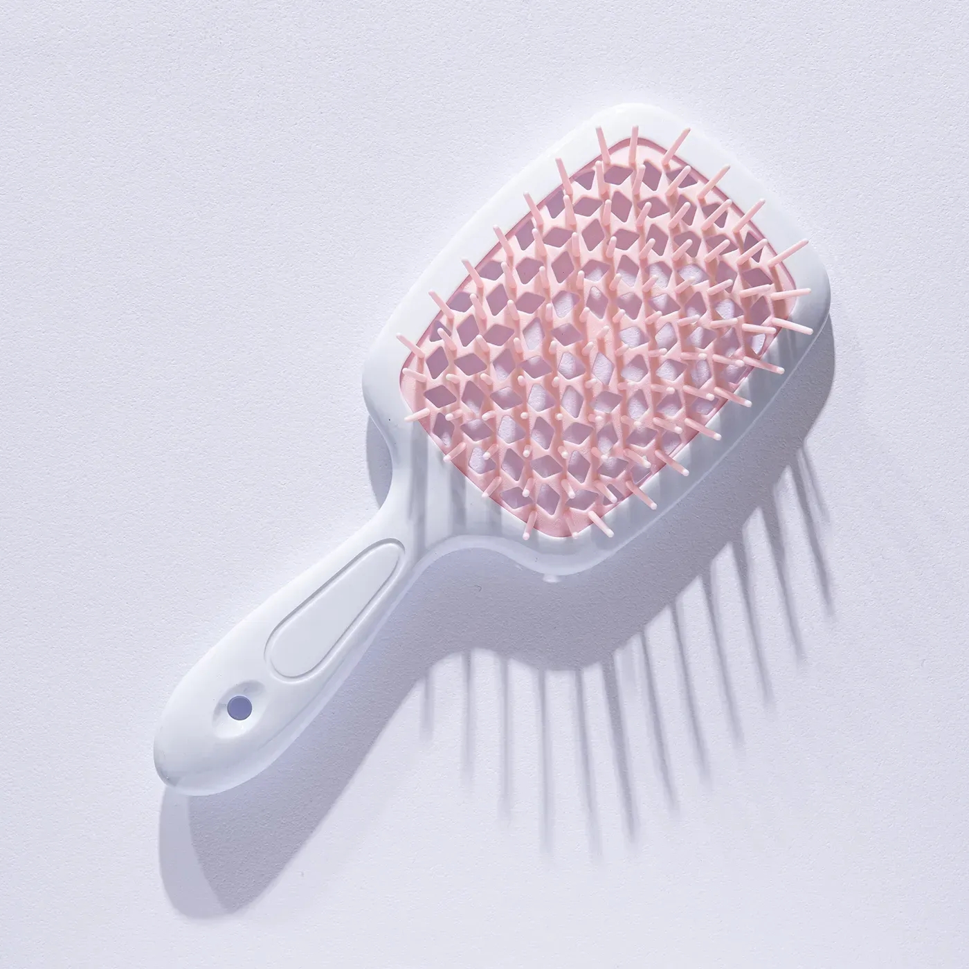 Щітка для волосся Hollow Comb Superbrush Plus White/Light Pink