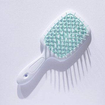 Щетка для волос Hollow Comb Superbrush Plus White-Mint id_3082 фото