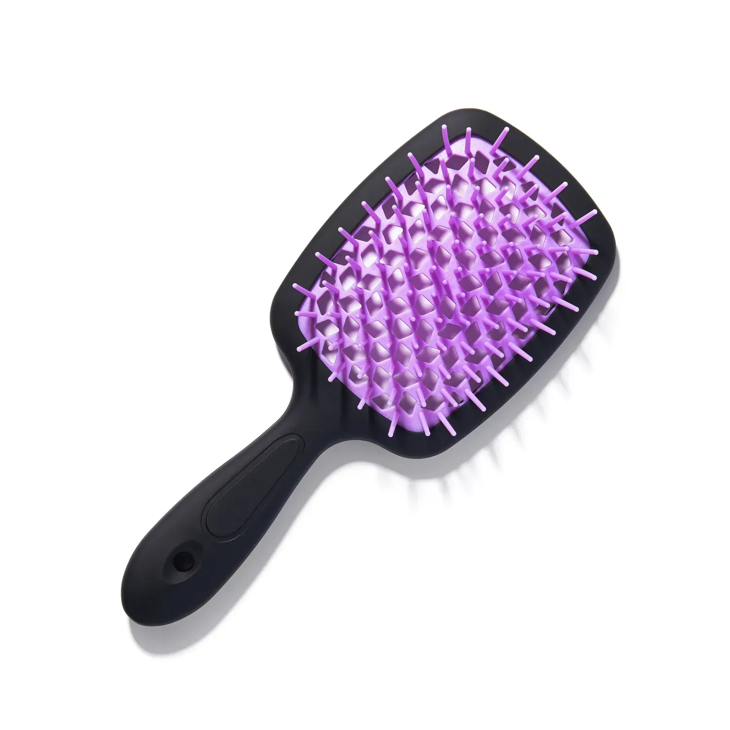 Щётка для волос Hollow Comb Superbrush Plus Black-Light Purple Soft Touch