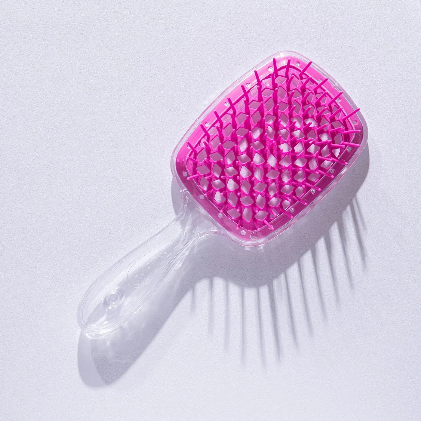 Щітка для волосся Hollow Comb Superbrush Plus Clear-Pink