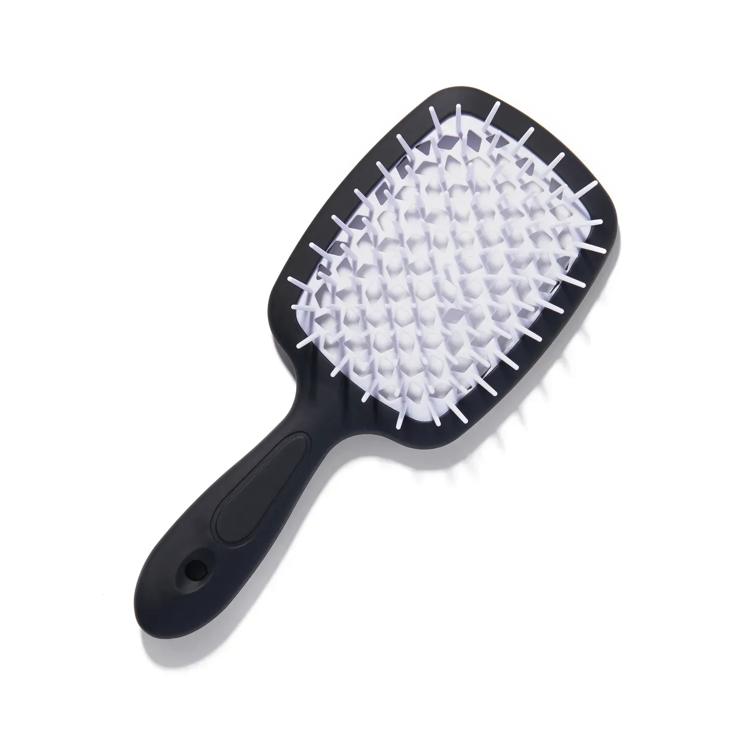 Щётка для волос Hollow Comb Superbrush Plus Black-White Soft Touch