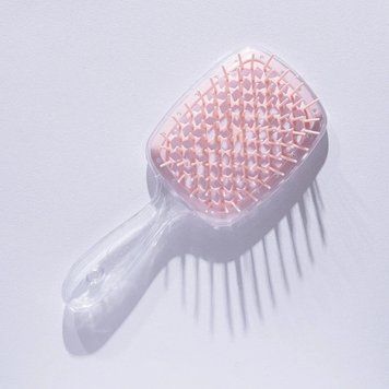 Щетка для волос Hollow Comb Superbrush Plus Clear-Light Pink id_3085 фото