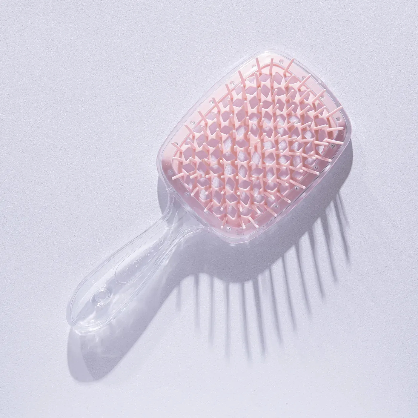 Щітка для волосся Hollow Comb Superbrush Plus Clear-Light Pink