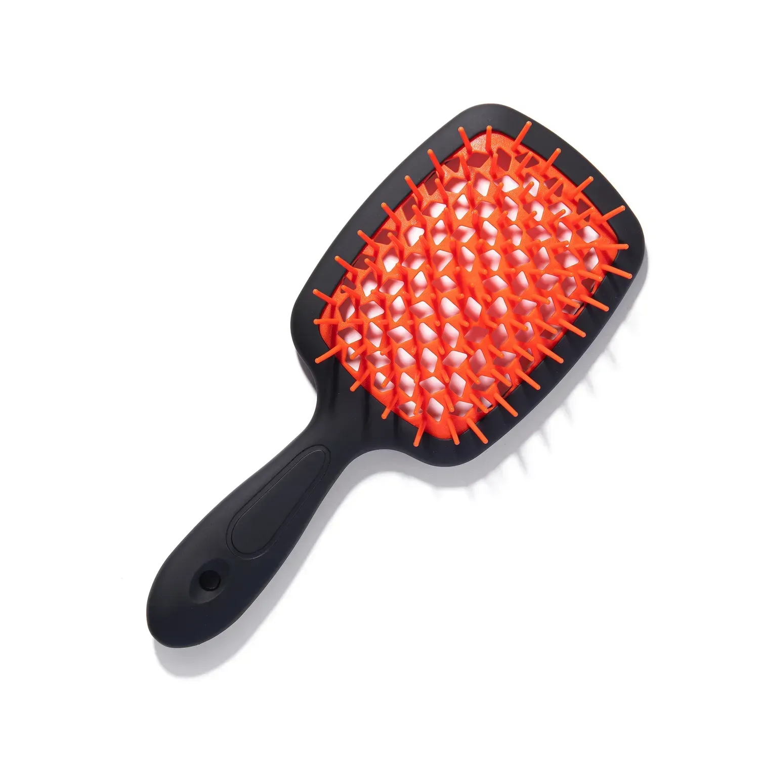 Щётка для волос Hollow Comb Superbrush Plus Black-Orange Soft Touch