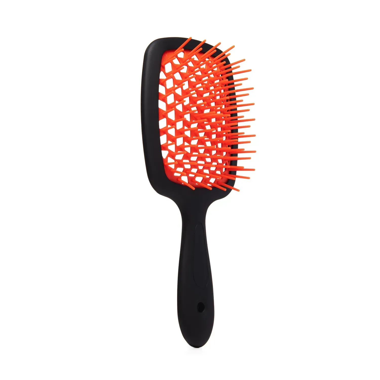 Щётка Hollow Comb Superbrush Plus Black-Orange, перфорированное основание и гибкие зубья