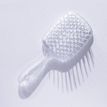 Щетка для волос Hollow Comb Superbrush Plus Clear-White Hollow Comb Superbrush Plus Clear-White id_3086 фото