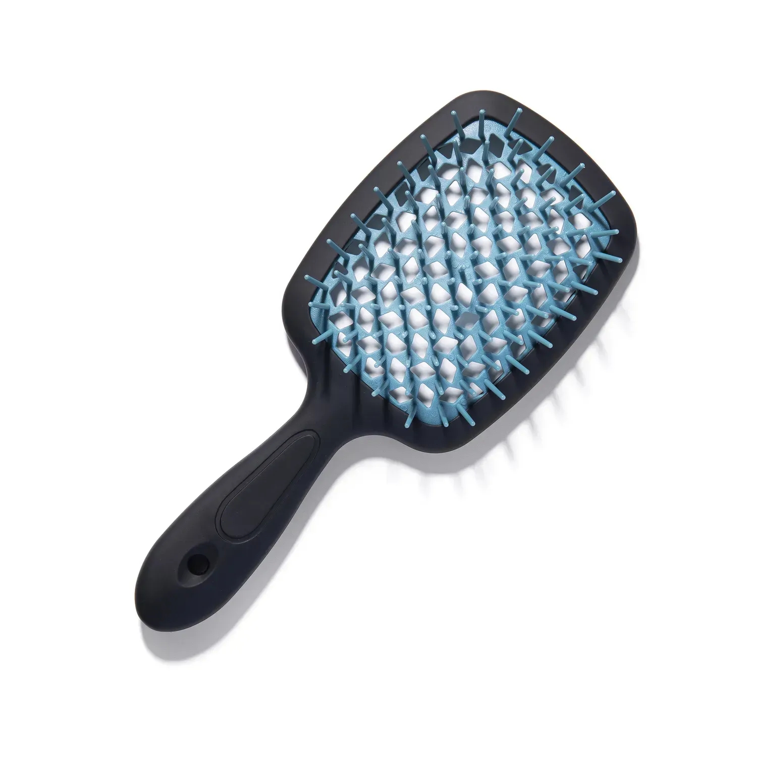 Щётка для волос Hollow Comb Superbrush Plus Black-Ocean Green Soft Touch