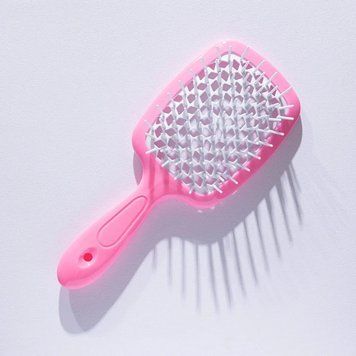 Щетка для волос Hollow Comb Superbrush Plus Light Pink-White id_3088 фото
