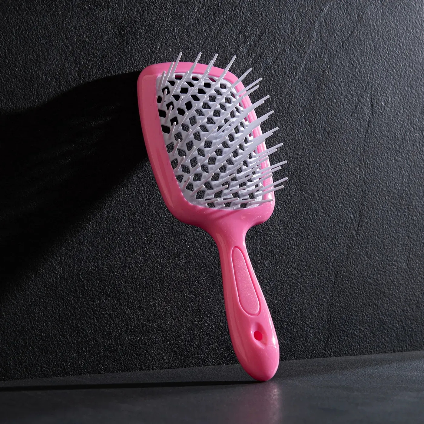 Щітка для волосся Hollow Comb Superbrush Plus Light Pink-White, дизайн і футляр