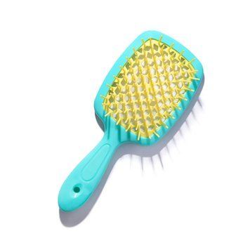 Щетка для волос Hollow Comb Superbrush Plus Green-Yellow id_3039 фото