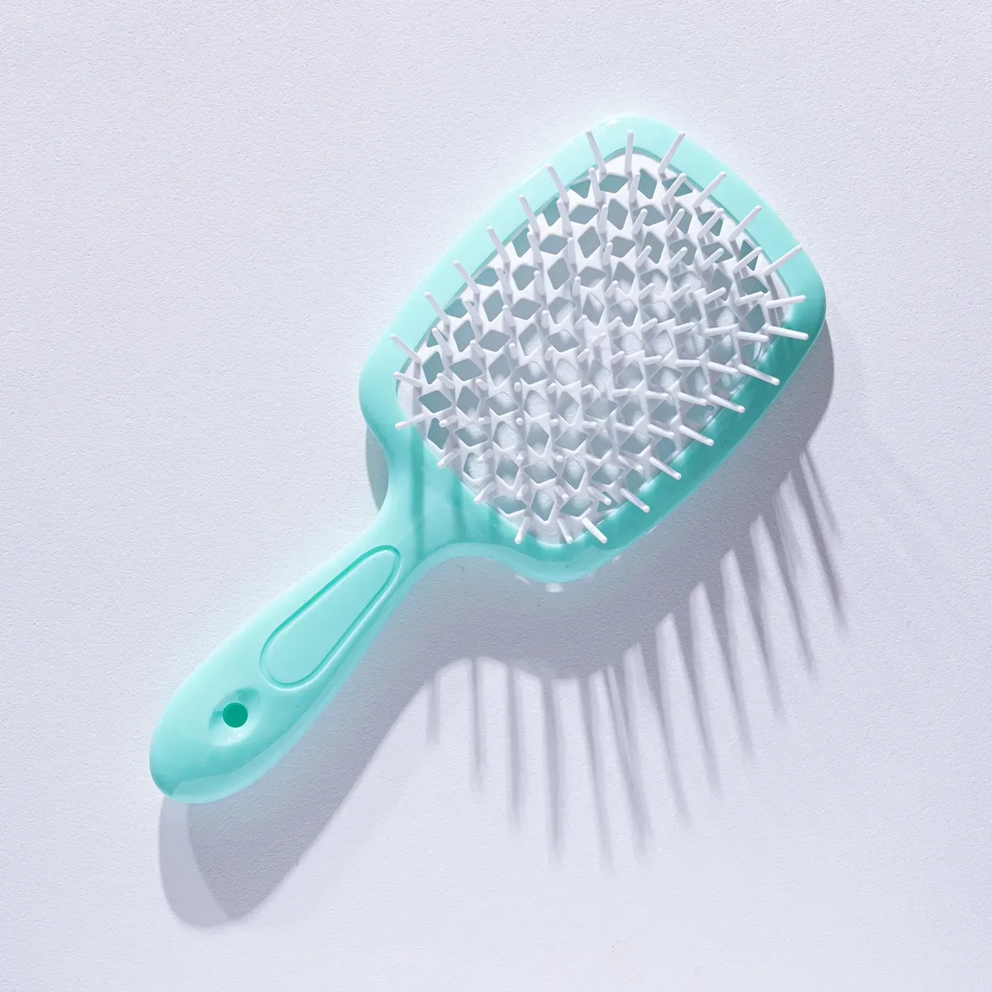Щётка для волос Hollow Comb Superbrush Plus Green-White