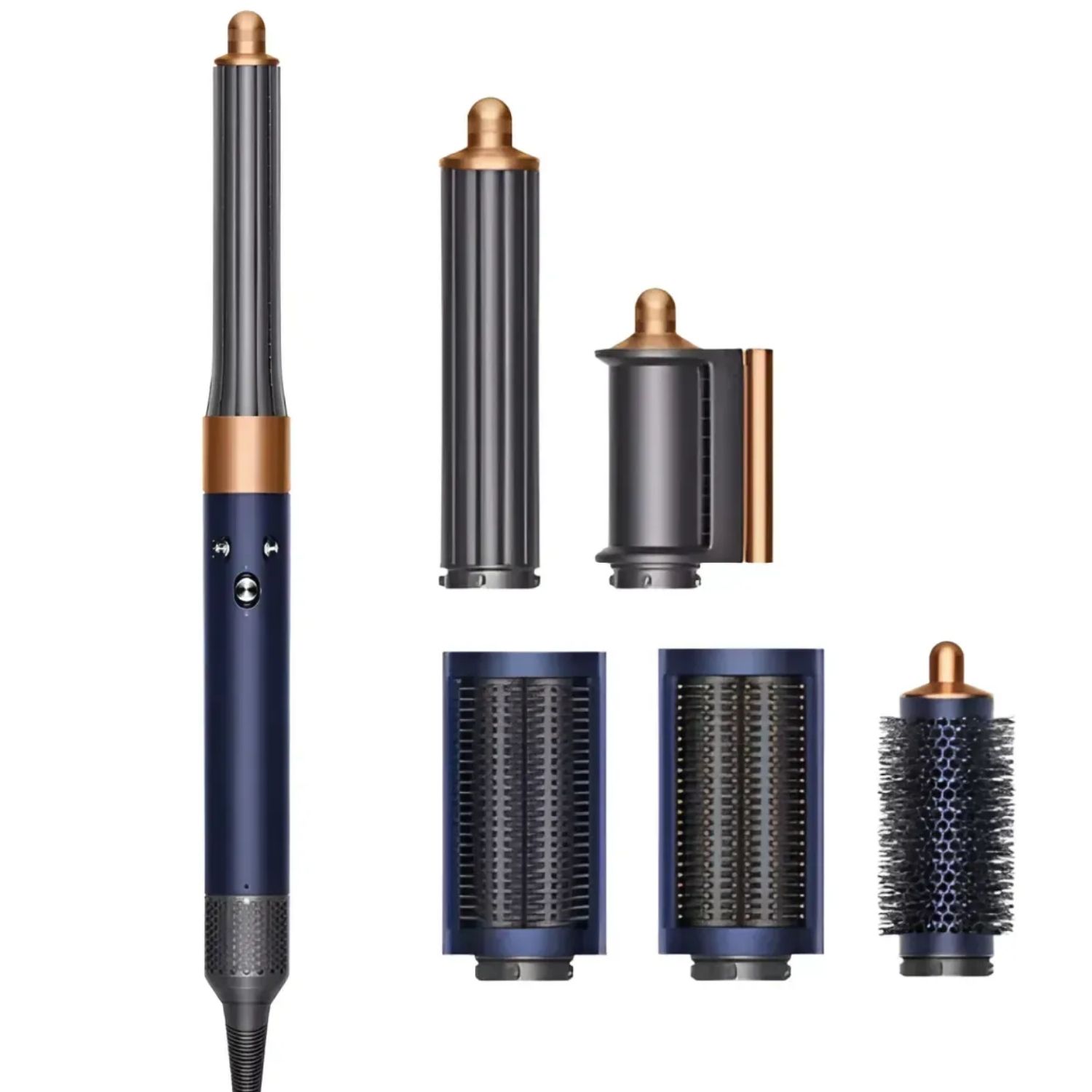 Мультистайлер для волосся Airwrap Complete Long 6 насадок Blue/Copper