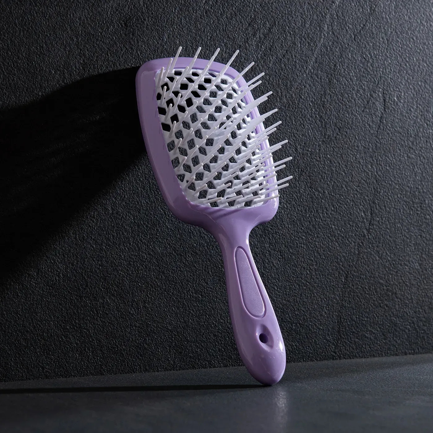 Щітка Hollow Comb Superbrush Plus Purple/White, розчісування вологого волосся